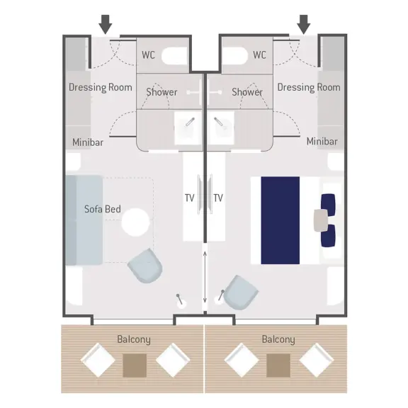 Prestige Suite - Deck 5 | 2 guests