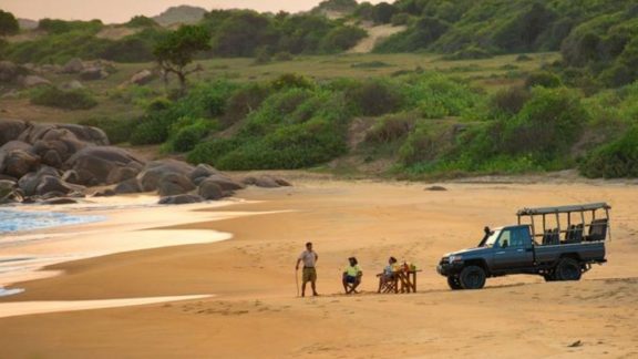 Safari and sunset in Yala National Park