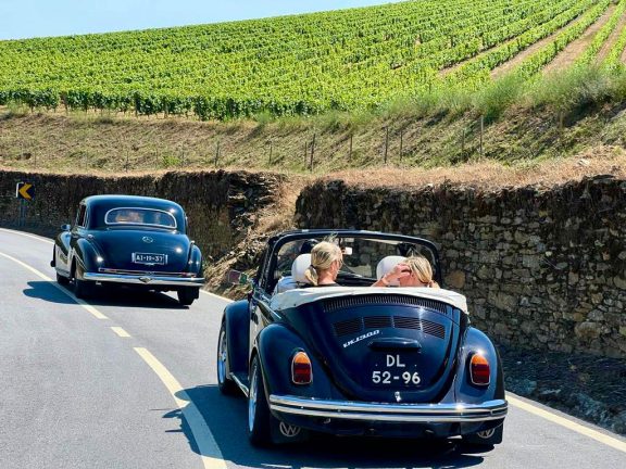 Vintage cars and vintage ports in the Douro Valley 