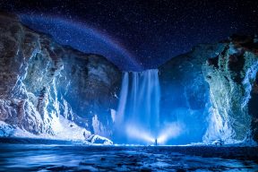 Skógafoss waterfall in South Iceland, featured in Game of Thrones and Thor